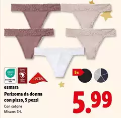 Esmara - Perizoma Da Donna Con Pizzo, 5 Pezzi 