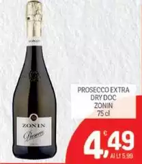 Zonin - Prosecco Extra Dry Doc
