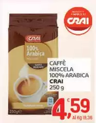 Crai - Caffè Miscela 100% Arabica Crai - Caffè Miscela 100% Arabica