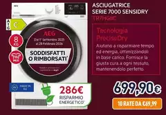 Aeg - Asciugatrice Serie 7000 Serie Sensidry TR7HG8C