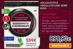 Aeg - Asciugatrice Absolutecare Serie 8000 TR8HH9B
