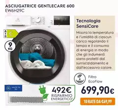 Electrolux - Asciugatrice Gentlecare 600 EW6H29C
