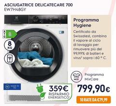 Electrolux - Asciugatrice Delicatecare 700 EW7H48GY