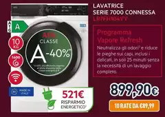 Aeg - Lavatrice Serie 7000 Connessa LR7FH104VY