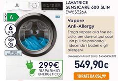 Electrolux - Lavatrice Sensicare 600 Slim EW6S326A