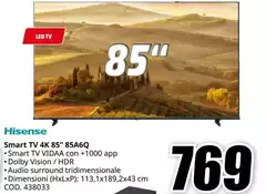 Hisense - Smart Tv 4k 85" 85A6Q Hisense - Smart Tv 4k 85" 85A6Q