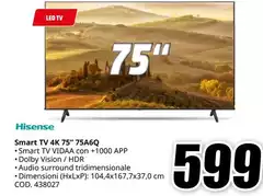 Hisense - Smart Tv 4k 75" 75A6Q Hisense - Smart Tv 4k 75" 75A6Q