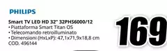 Philips - Smart Tv Led Hd 32" 32phs6000/12