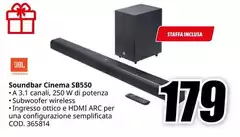 Jbl - Soundbar Cinema Sb550