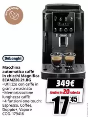 De Longhi - Macchina Automatica Caffè In Chicchi Magnifica Ecam220.21.bg