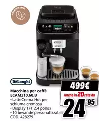 De Longhi - Macchina Per Caffè ECAM310.60.B