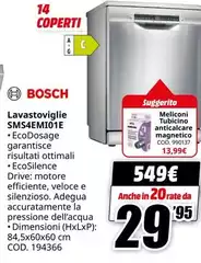 Bosch - Lavastoviglie SMS4EMIO01E