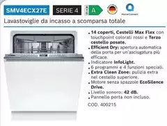 Max - Lavastoviglie Da Incasso SMV4ECX27E