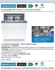 Perfetti - Lavastoviglie Da Incasso SMC3694C3.2E a inasso 24mm Piana coperti, a in casa E Stainless Steel