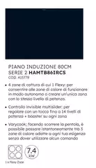 Dover - Piano Induzione 80cm Serie 2 Hamtb86ircs Dover - Piano Induzione 80cm Serie 2 Hamtb86ircs