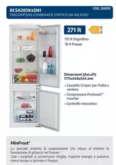 Bosch - BCS285K4SNI Frigorifero Con Congelatore Libera Installazione 384 L C Acciaio Inossidabile