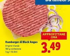 Hamburger Di Black Angus