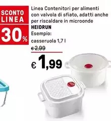 Heidrun - Linea Contenitori Per Alimenti Con Valvola Di Sfiato, Adatti Anche Per Riscaldare In Microonde
