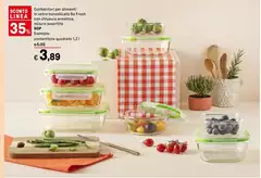 Hop - Contenitori Per Alimenti In Vetro Borosilicato Be Fresh Con Chiusura Ermetica