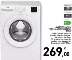 Beko - Lavatrice Carica Frontale BMWRU3821W