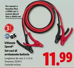 Ultimate Speed - Set Cavi Di Avviamento Batteria Ultimate Speed - Set Cavi Di Avviamento Batteria