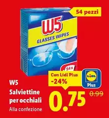 W5 - Salviettine Per Occhiali