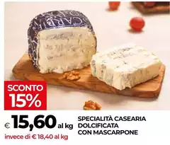 Specialita Casearia Dolcificata Con Mascarpone