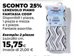 Coop - Lenzuolo Piano Fantasia