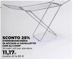 Coop - Stendibiancheria In Acciaio A Cavalletto Con Ali Coop - Stendibiancheria In Acciaio A Cavalletto Con Ali
