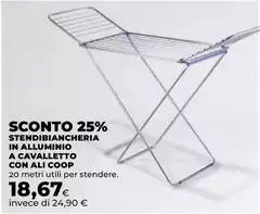 Coop - Stendibiancheria In Alluminio A Cavalletto Con Alicoop Coop - Stendibiancheria In Alluminio A Cavalletto Con Alicoop