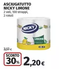 Nicky - Asciugatutto Limone