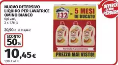 Omino Bianco - Nuovo Detersivo Liquido Per Lavatrice