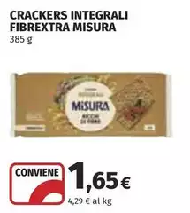 Misura - Crackers Integrali Fibrextra