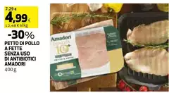 Amadori - Petto Di Pollo A Fette Senza Uso Di Antibiotici