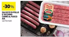 Aia - Salsicce Di Pollo E Tacchino Carne Al Fuoco