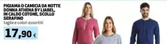 Athena - Pigiama O Camicia Da Notte Donna  In Caldo Cotone, Scollo