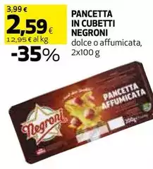 Negroni - Pancetta In Cubetti