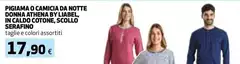 Athena - Pigiama O Camicia Da Notte Donna  In Caldo Cotone, Scollo