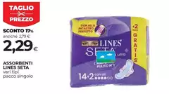Lines - Assorbenti Seta