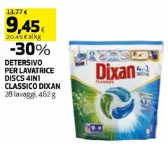 Dixan - Detersivo Per Lavatrice Discs 4in 1 Classico
