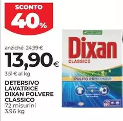 Dixan - Detersivo Lavatrice Polvere Classico