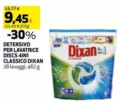 Dixan - Detersivo Per Lavatrice Discs 4in 1 Classico
