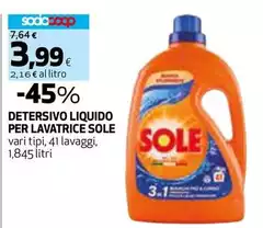 Sole - Detersivo Liquido Per Lavatrice