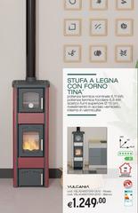 Vulcania - Stufa A Legna Con Forno Tina