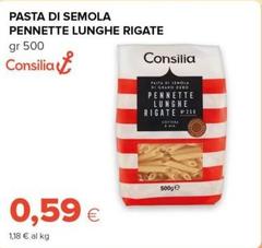 Consilia - Pasta Di Semola Pennette Lunghe Rigate