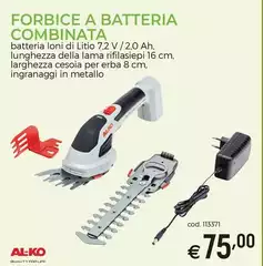 Al-ko - Forbice A Batteria Combinata