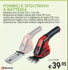 Einhell - Forbici E Sfoltirami A Batteria