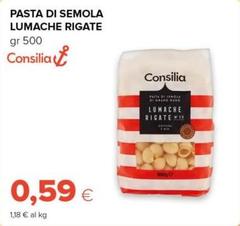 Consilia - Pasta Di Semola Lumache Rigate