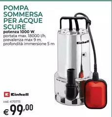 Einhell - Pompa Sommersa Per Acque Scure