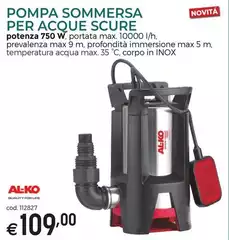 Al-ko - Pompa Somersa Per Acque Scure